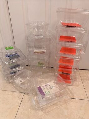 Clear Plastic Food Containers - Multipack